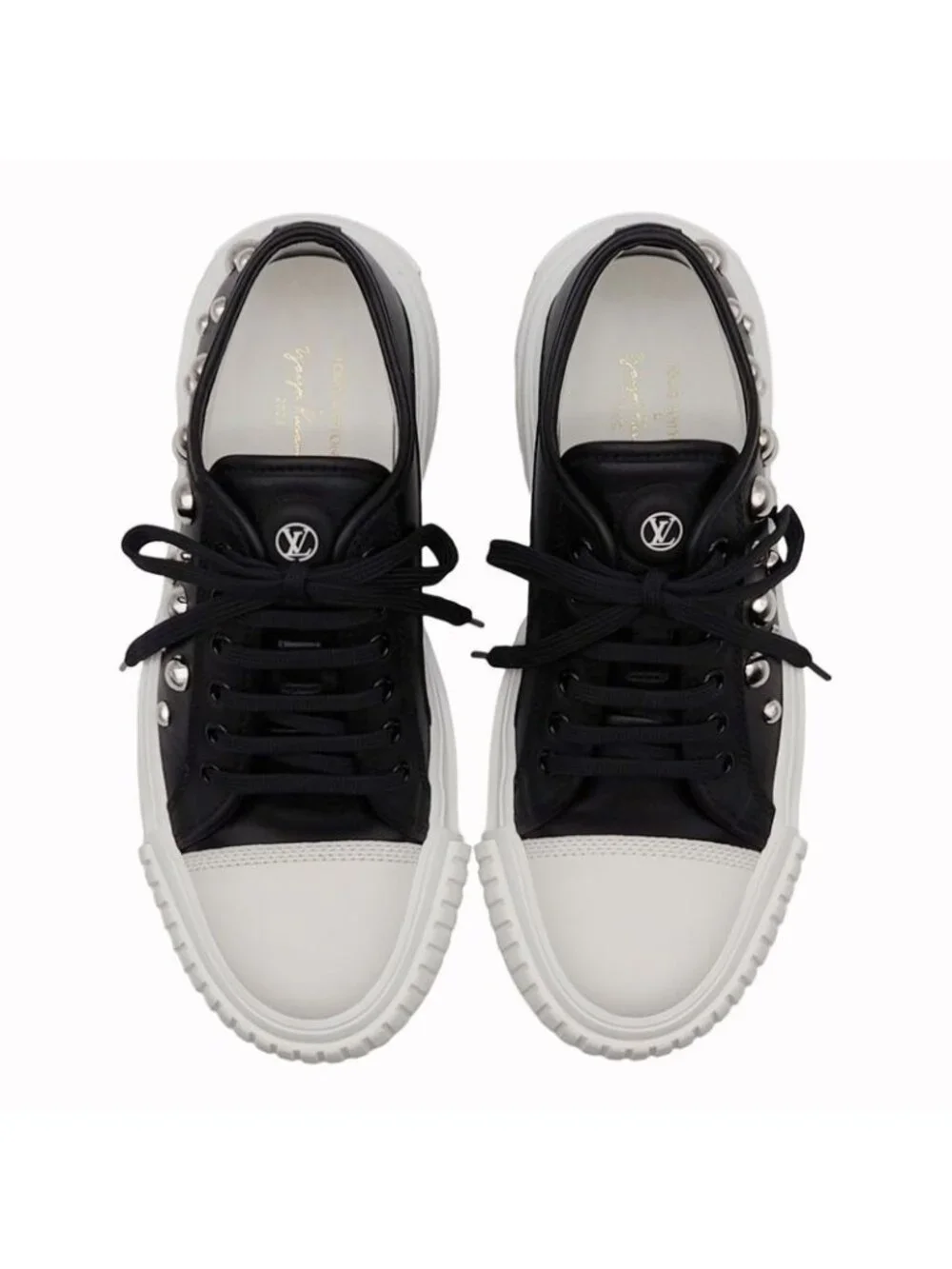 Louis Vuitton Yk Squad Line Sneakers Shoes Yayoi Kusama Black